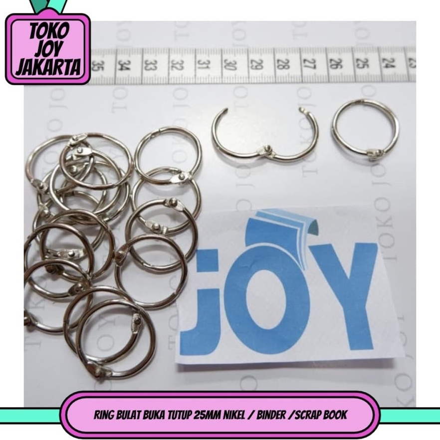 

Kirim langsung 100pcs RING BINDER 25MM Ring Buka Tutup Mekanik 2,5cm 8QV
