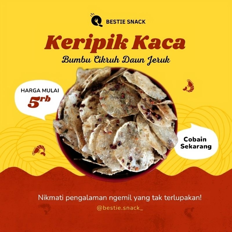 

Keripik Kaca kripca daun jeruk tidak keras pouch besar