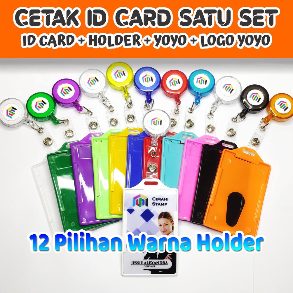 

Kirim L4ngsung CETAK ID CARD SATU SET ( ID CARD, HOLDER, YOYO, LOGO YOYO) Good product