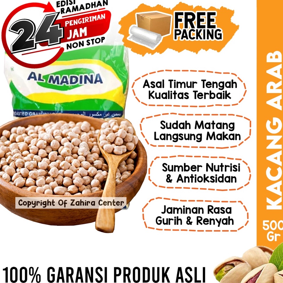 

[✹N8&] KACANG ARAB Premium 500 Gram Matang Panggang JAGUNG ARAB Chickpeas Original Gurih Renyah Bergizi Nutrisi Sunshine