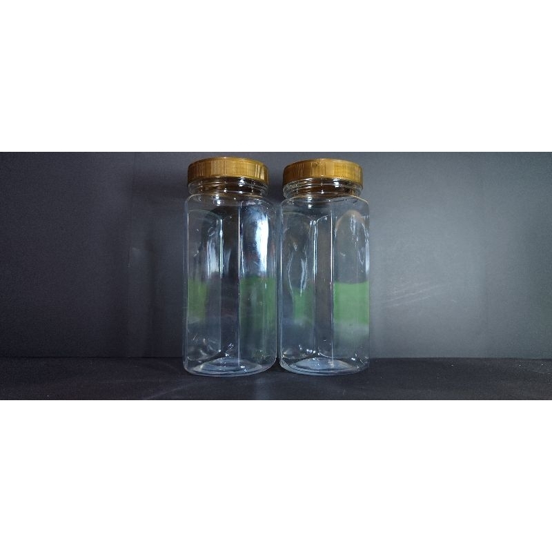 Toples Hexagonal Slim 500ml (Toples Bawang Goreng)