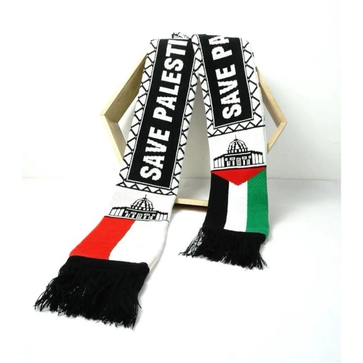 TYWJ4942 Dijamin Ori Syal Palestina Rajut Premium Warna Ngejreng