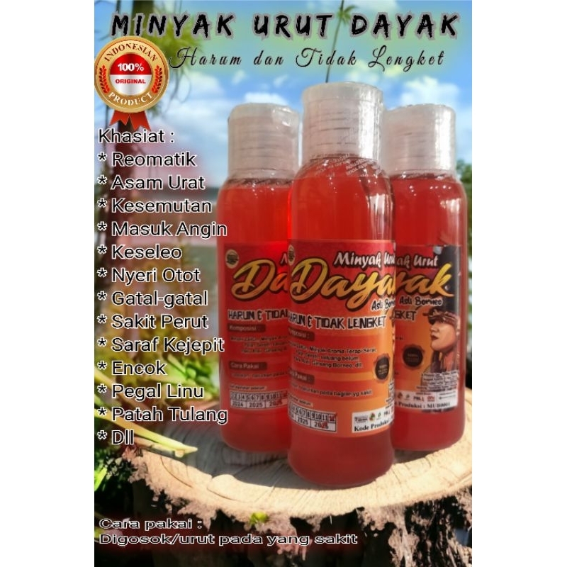 minyak Urut Dayak asli Borneo