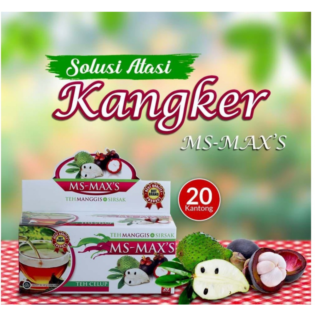 

Teh Celup Herbal Kulit Manggis Daun Sirsak MS Max's Darusyifa Alami