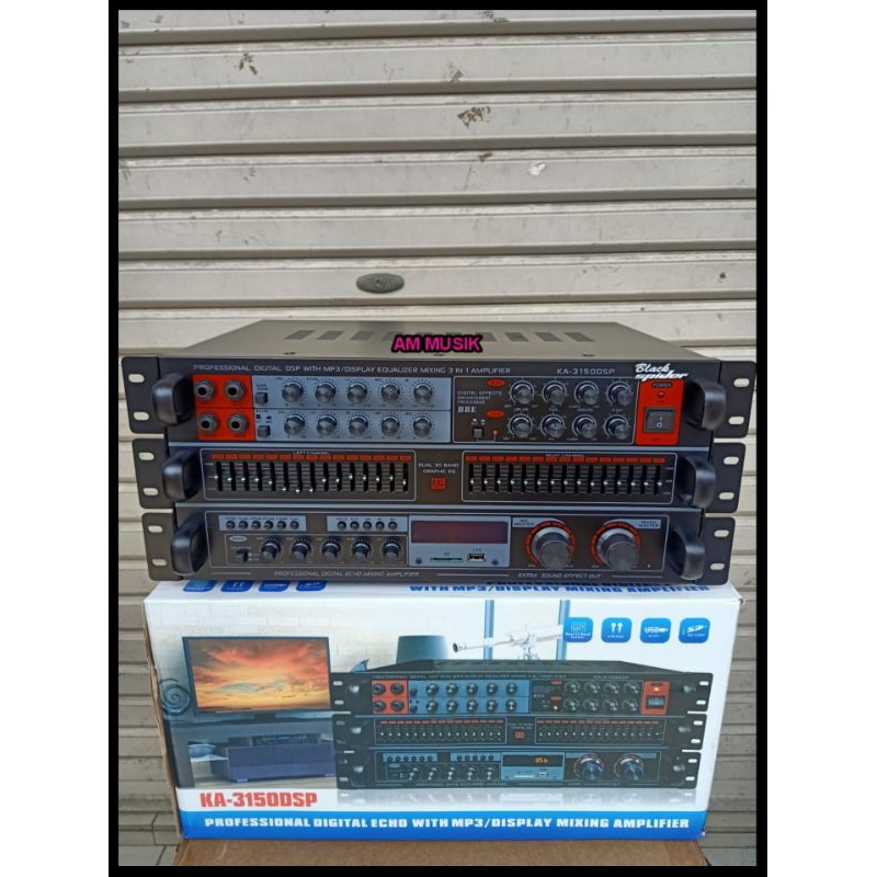 POWER AMPLIFIER KARAOKE BLACKSPIDER KA 3150 DSP BLUETOOTH ORIGINAL KA3150 DSP