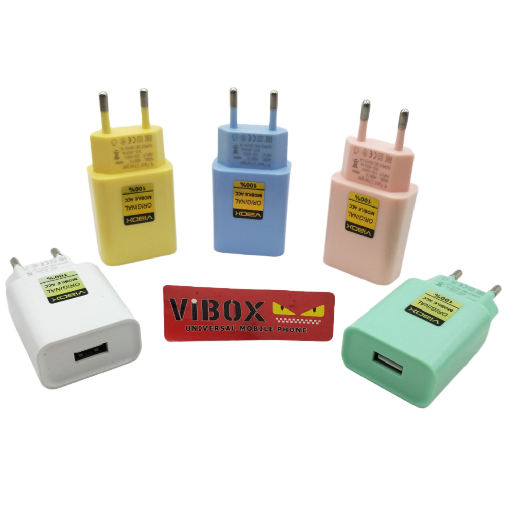 (1pc) Batok 30w Vibox Macaron VB K4s Adapter Charger VB-K4s 3.1A 1Usb Universal For Hp Android Smart