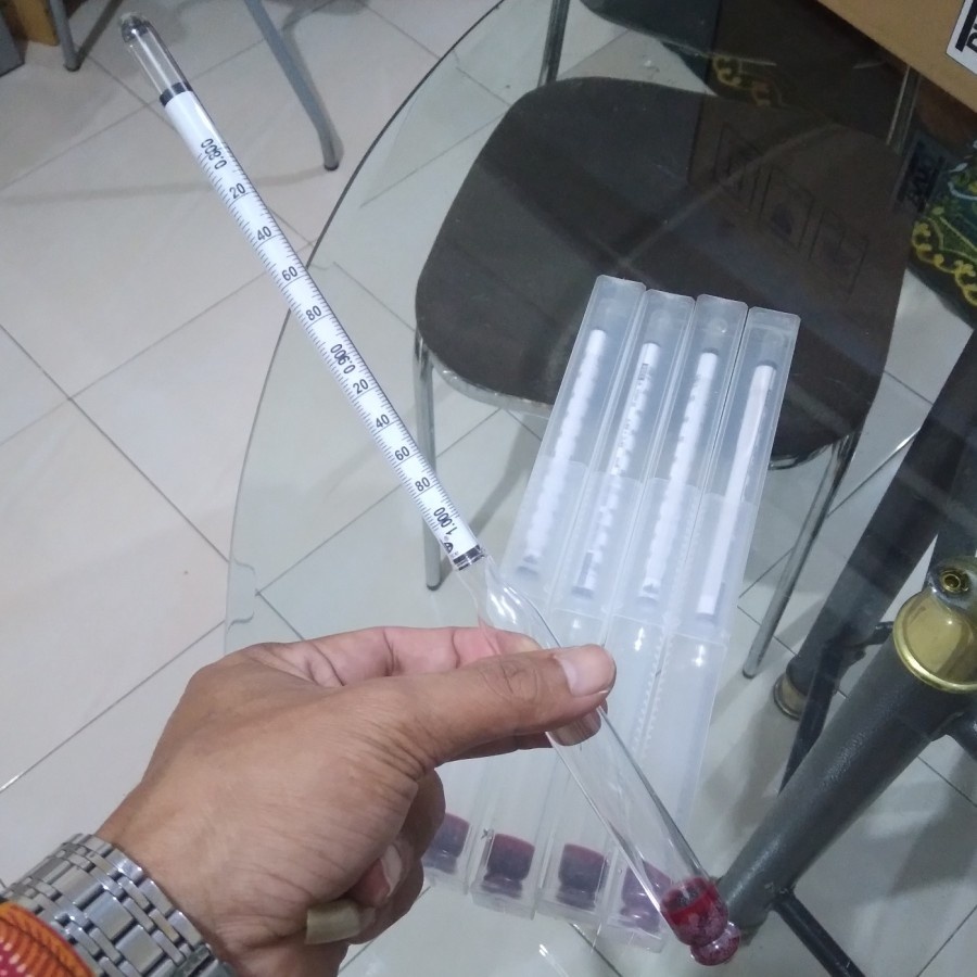 Hydrometer Untuk Solar Range 0.800 - 1.000 Hydrometer Minyak Solar
