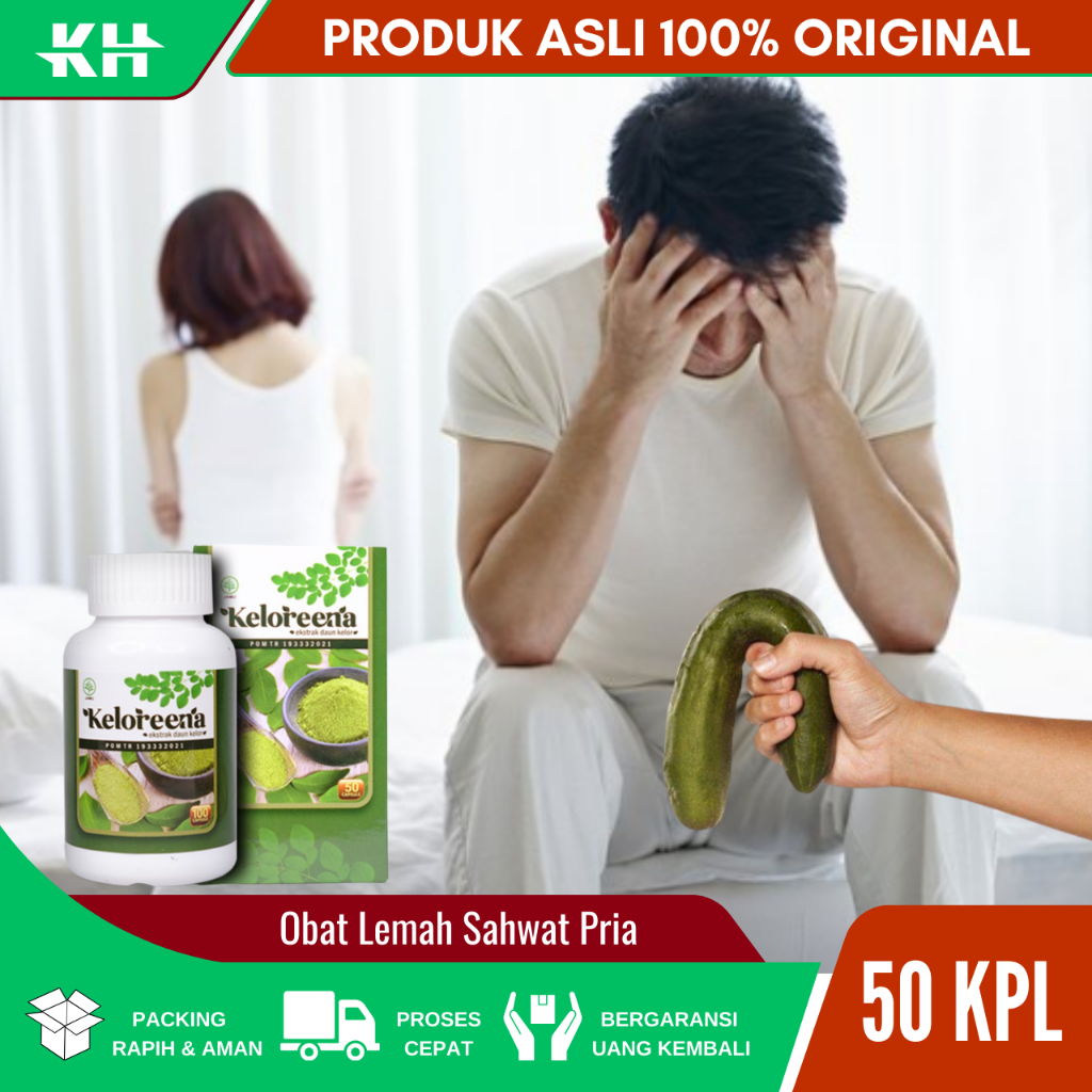 Keloreena Ekstrak Daun Kelor Alami 100% Original Obat Lemah Sahwat Pria, Obat Lemah Syahwat loyo, Ob