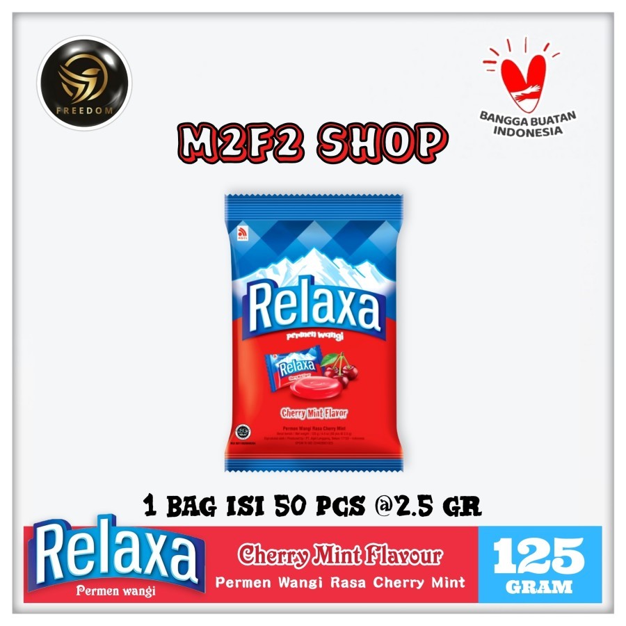 

Relaxa Cherry Mint Flavor Candy | Permen Mint Rasa Ceri Wangi Segar - 125 gr (Kemasan Satuan)