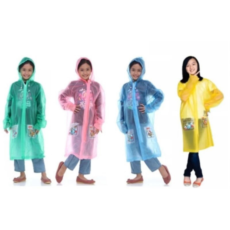 Jas Hujan Ponco Remaja Elmondo 502/Raincoat anak/