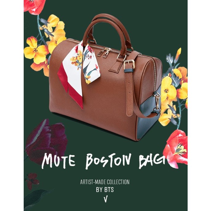 TAS BOSTON V TAEHYUNG BTS READY STOCK  (BACA DESKRIPSI)