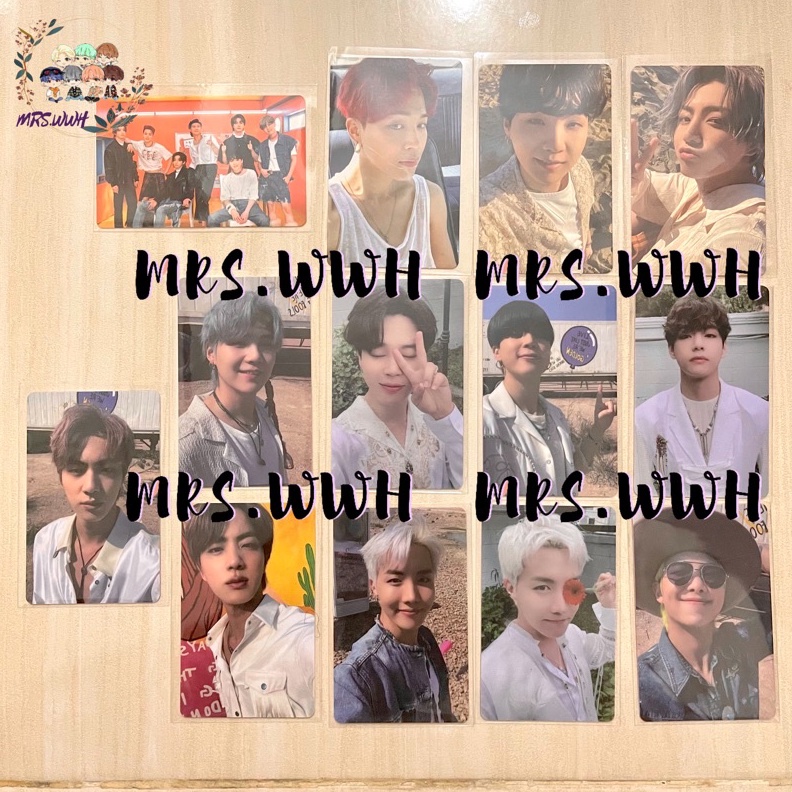 12.12 BIG SALE FASION PC OFFICIAL BUTTER PEACHES CREAM VER PWS M2U SW LD PHOTOCARD JIMIN RM SUGA JIN