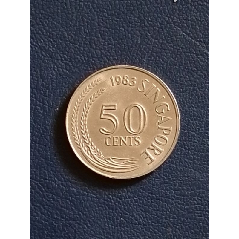 50 cent singapura tahun random