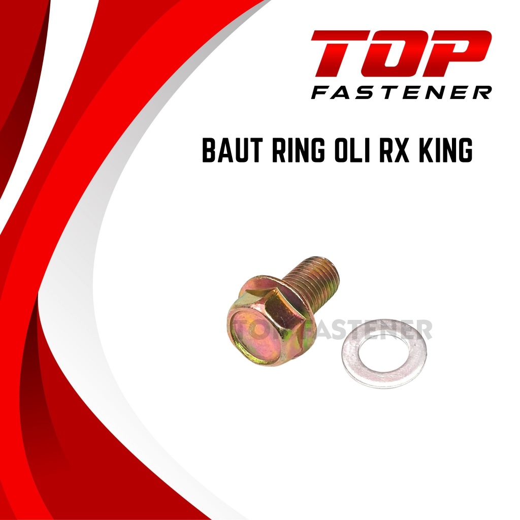 BAUT RING TAP OLI MESIN PEMBUANGAN YAMAHA RX KING M12 12X20 KUNCI 17