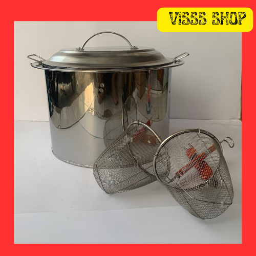 Dandang Mie Kocok Bakso Bulat Bahan Stainless