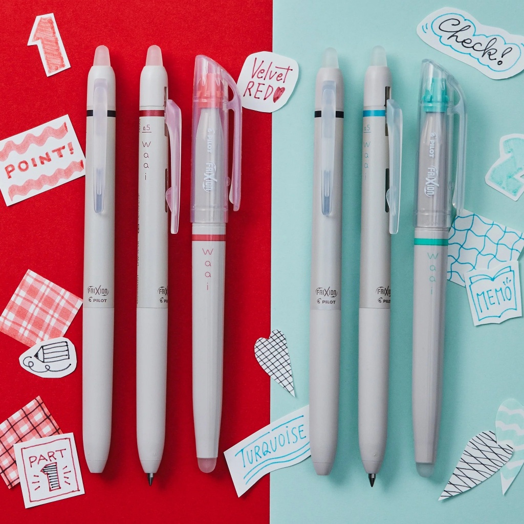 

Pilot FriXion Waai Series Erasable Ink Pen + Highlighter Tinta Bisa Dihapus Limited Edition