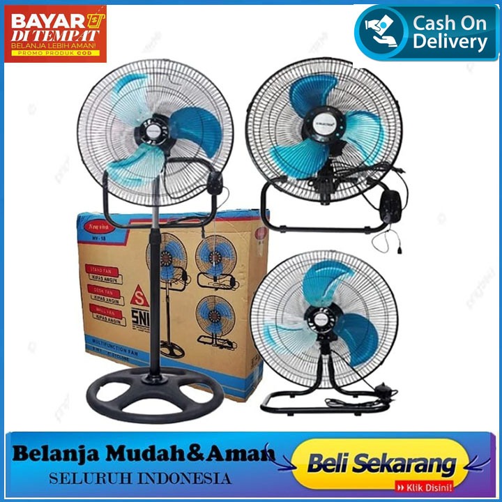 KIPAS ANGIN 3IN1 BESI AOYAMA / TD 18"INCH 3IN1|KIPAS BESI | KIPAS KUAT | KIPAS DINDING |KIPAS MEJA |