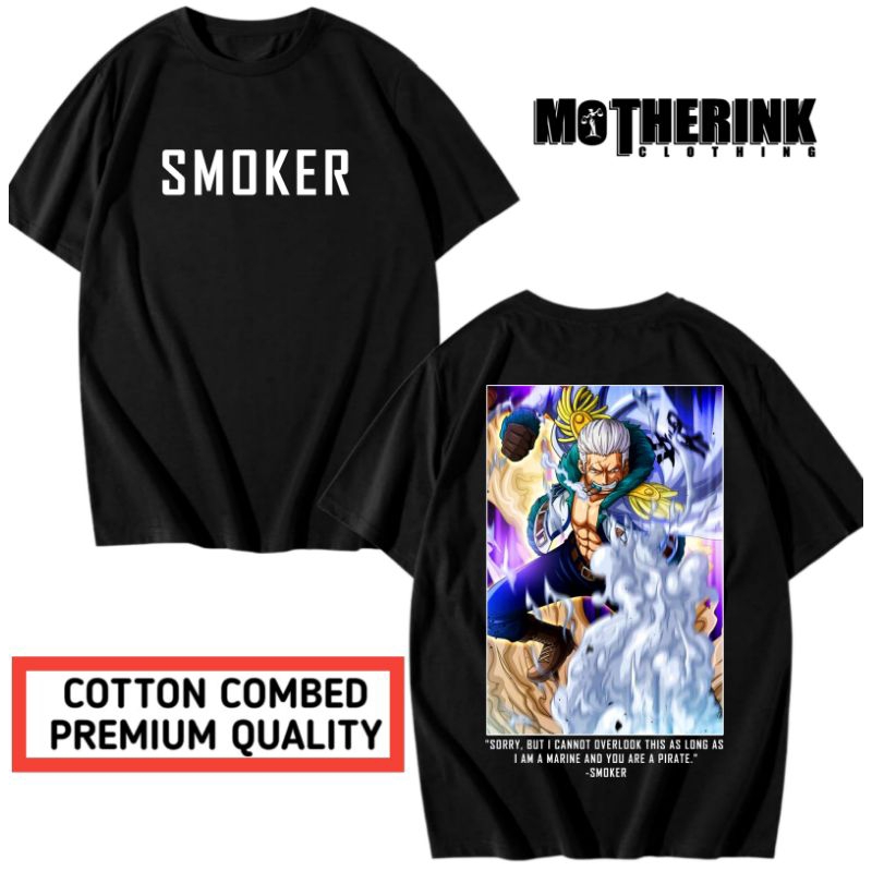Kaos One Piece - Kaos Smoker - Kaos Admiral Smoker - Kaos Kartun Anime