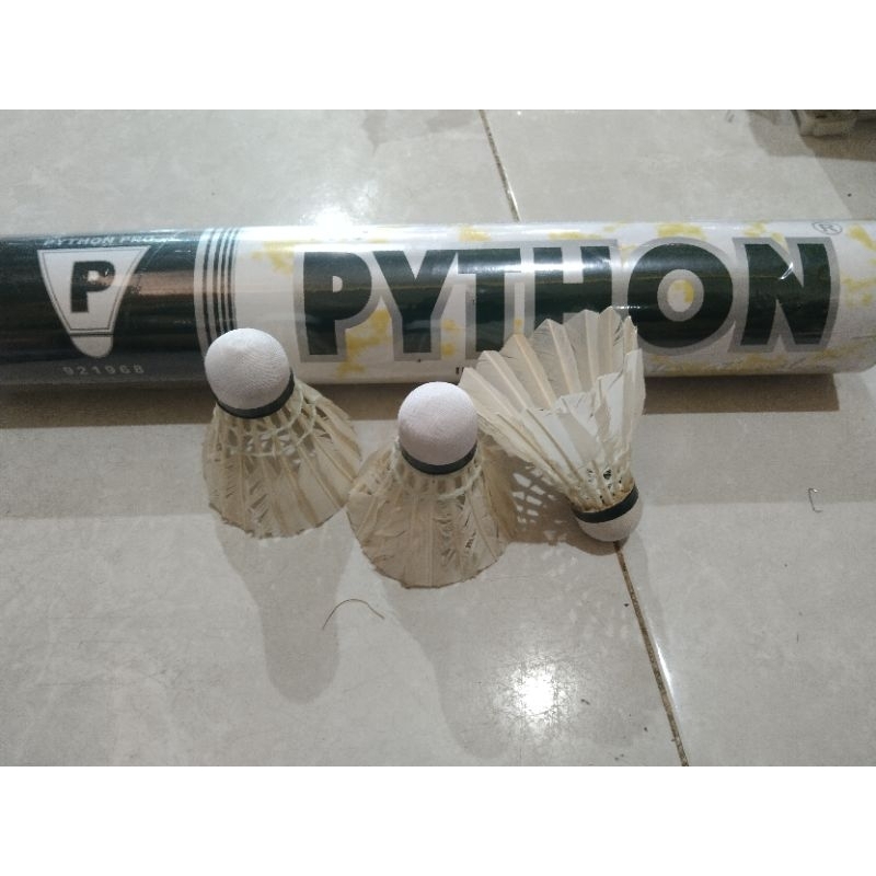bola cock kok bulu tangkis badminton satuan bagus merk python