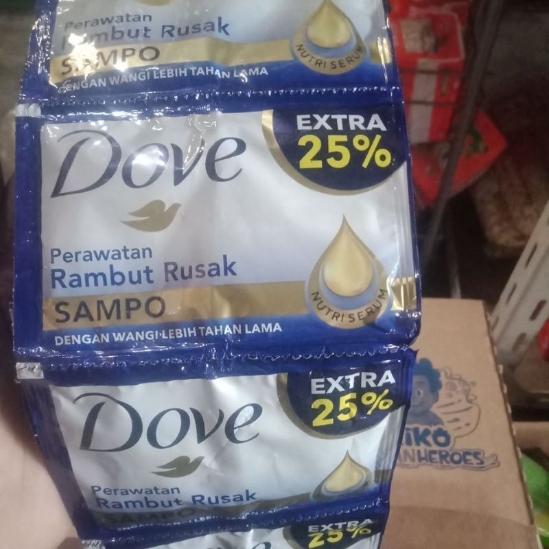 dove shampo rambut rusak rentengan
