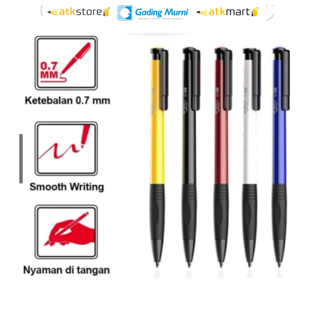 

M&G Pulpen Gel Economic Stick Gel Pen 0.5 mm/PCS Pena Cair Tinta 5pcs