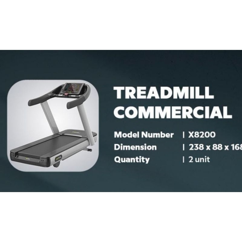 Ready stok Treadmill Elektrik Commercial X8200 DHZ