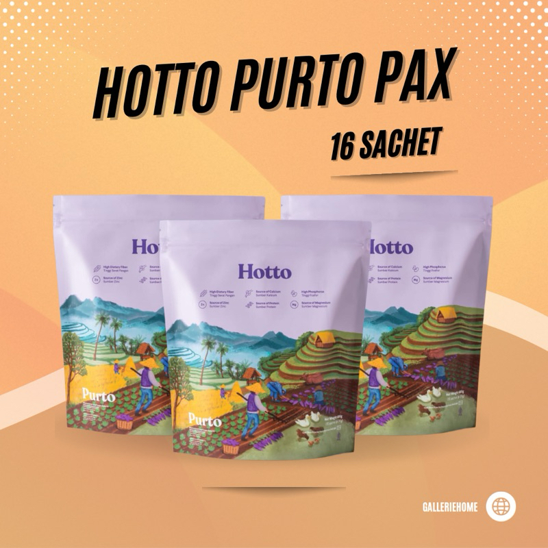 

Hotto Purto Multigrain with Purple Potato 1 Pouch - 16 Sachet ORIGINAL 100% / INSTANT DELIVERY