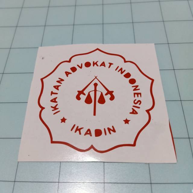

Stiker Tempelan Cutting Sticker IKADIN Ikatan Advokat Indonesia Satuan Kwalitas Bagus