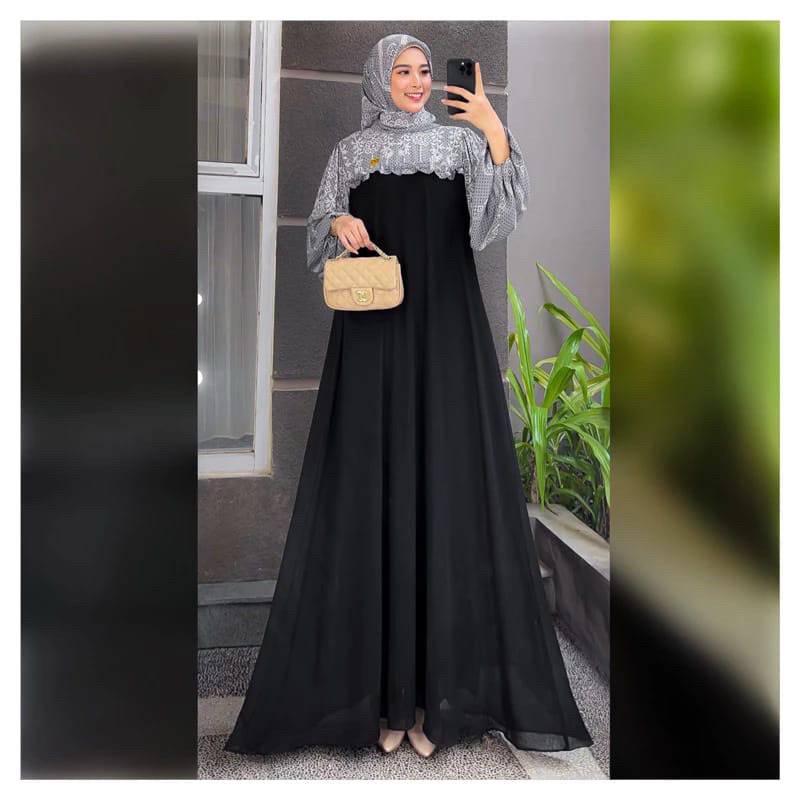 COD gamis hayya dres set hijab