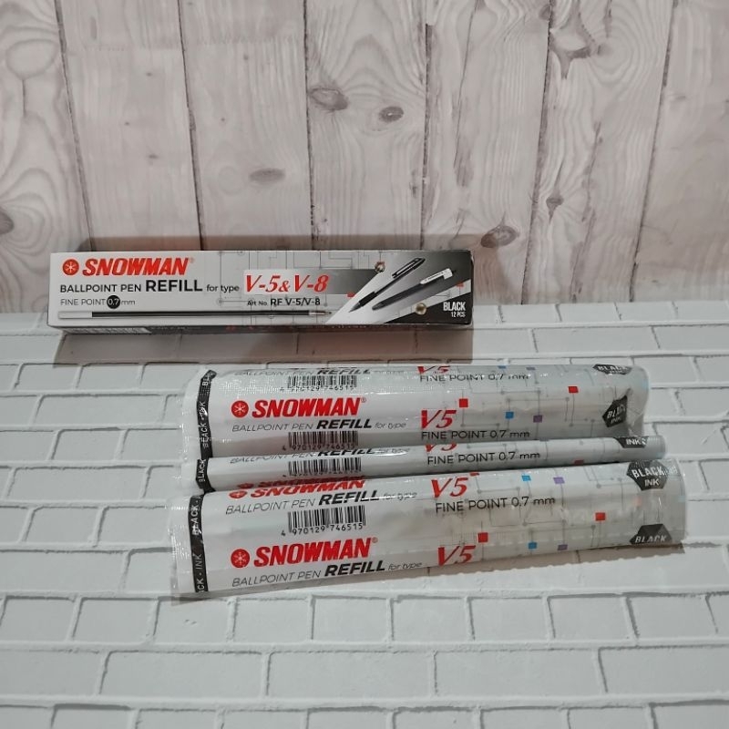 

Isi Bolpoint Snowman V5 (tinta hitam)