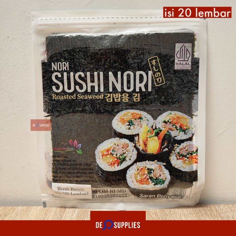 

Sushi Nori Gold 20 Lembar - Rumput Laut Seaweed Java Super Food 20s