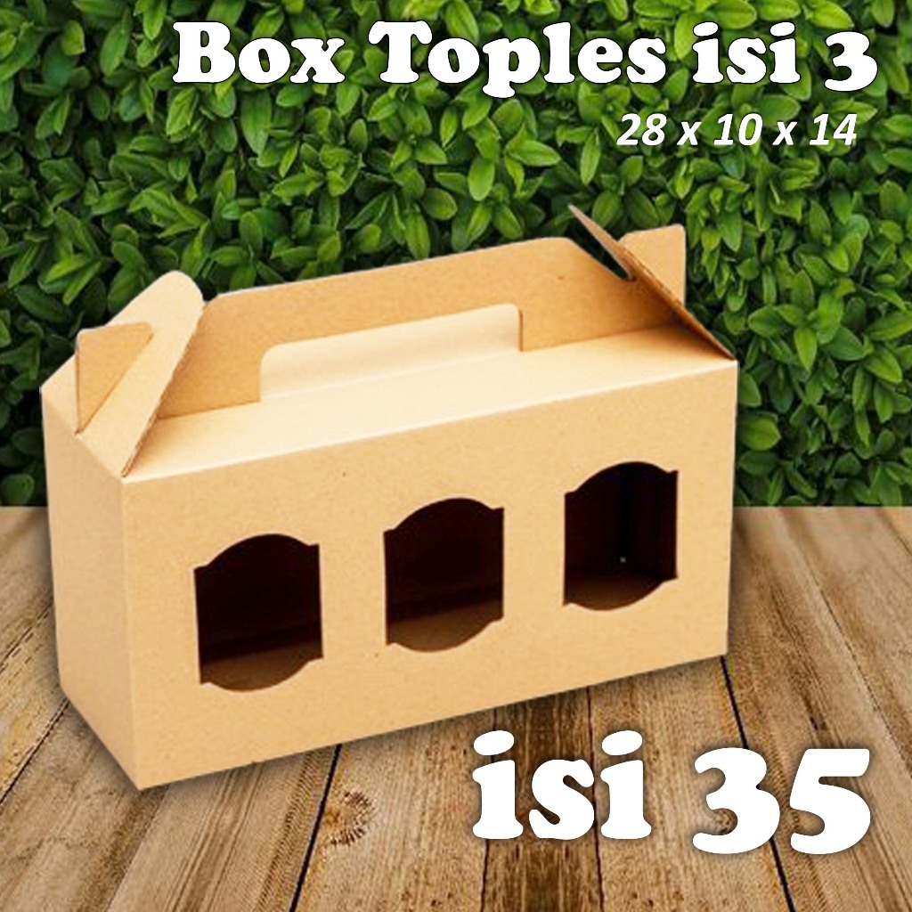 

Box Toples Tabung isi 3 Gable Box Box Jinjing 28x10x14 (isi 35)