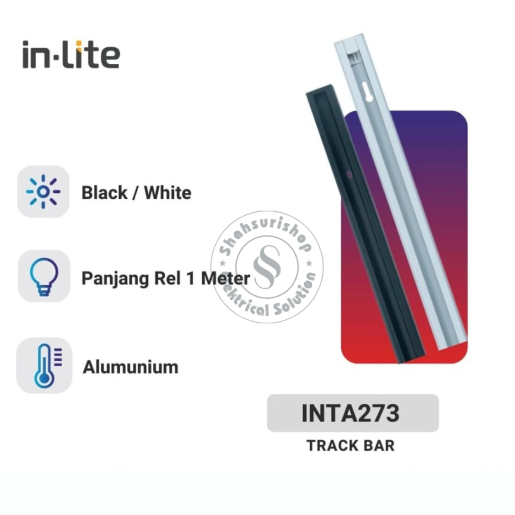 IN LITE REL LAMPU TRACK SOROT REL TRACK FITTING SOROT LED INLITE 1 MTR