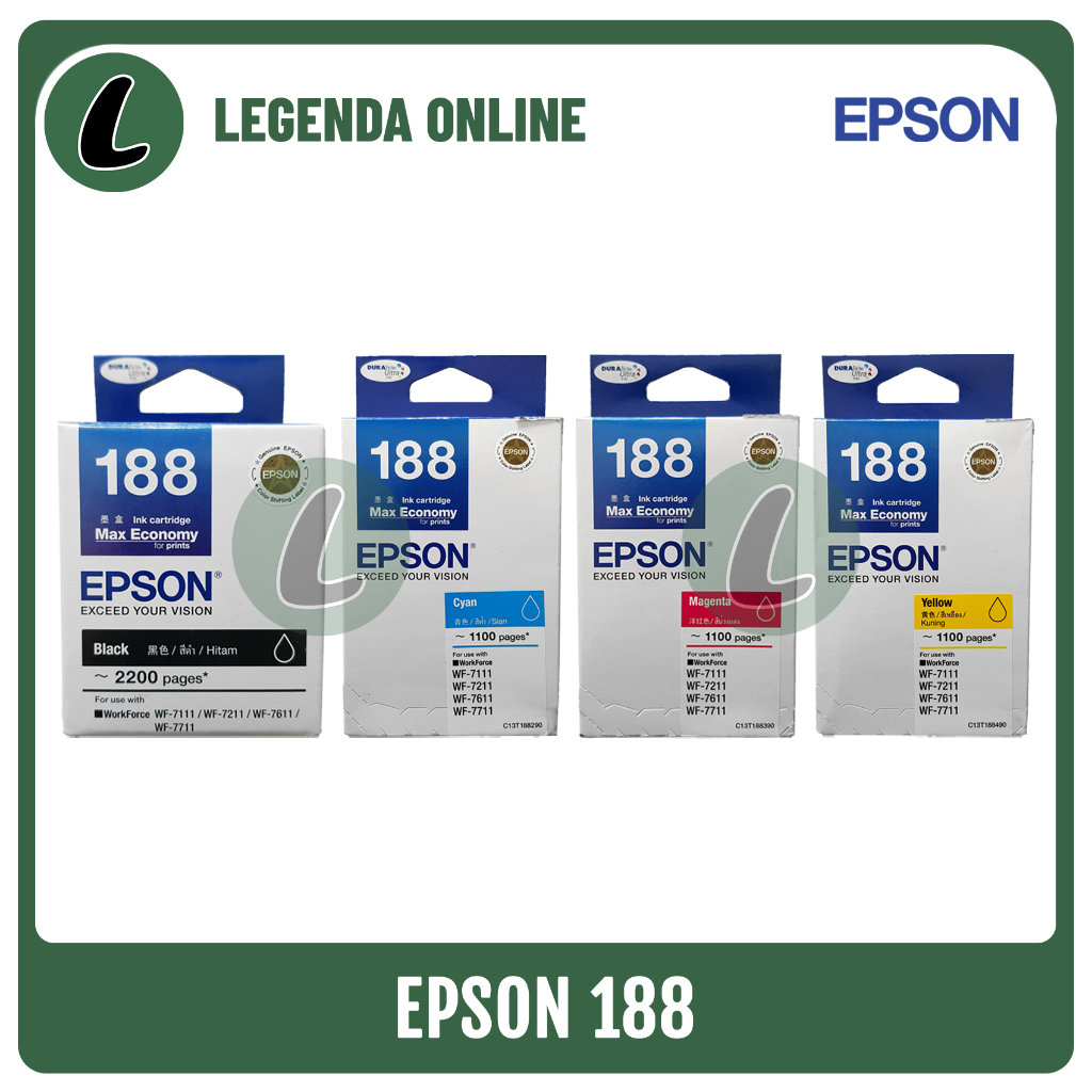 Cartridge Epson 188 Tinta Original (untuk WF-7111/7211/7611/7711)