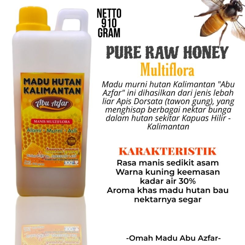 

Madu Lebah Liar Kalimantan Abu Azfar PANEN TERBARU OKTOBER 2023 - DAERAH KAPUAS HILIR - NEKTAR MULTIFLORA