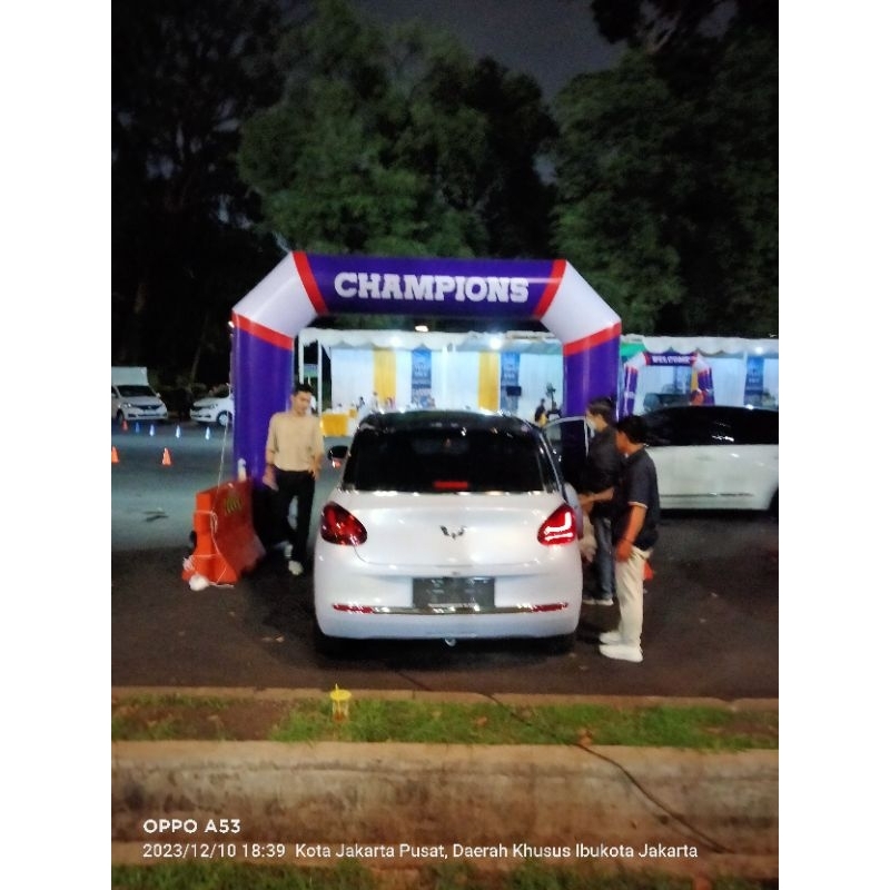 Sewa/rent Balon Gate 3 x 3 m welcome Champion acara bola event dll
