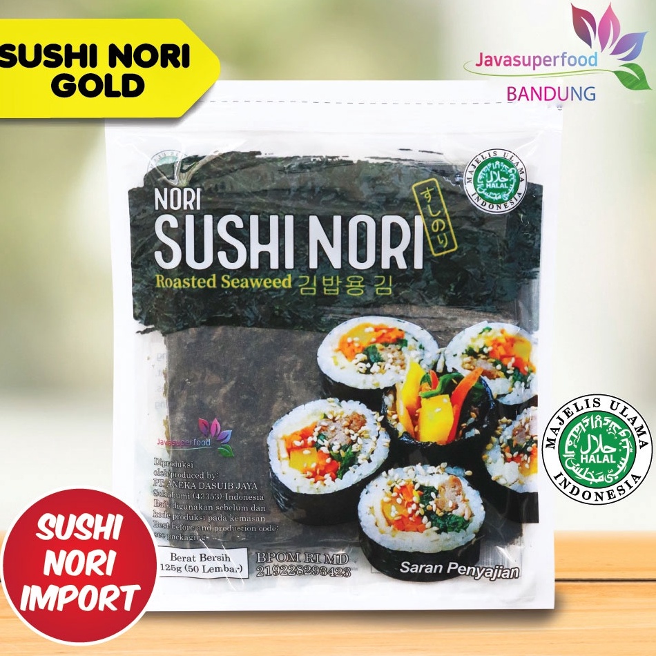 

D!skon Sushi Nori Seaweed Rumput Laut Panggang HALAL 5/10/20/50 Sheets/lembar Dont SKIP