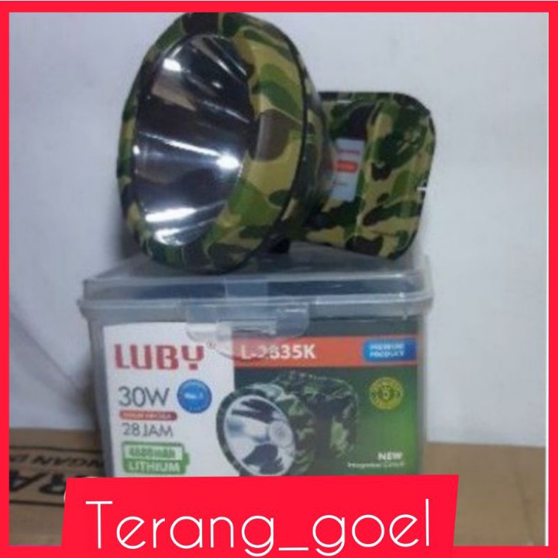 12.12 Fasion sale Senter Kepala Luby 30 Watt L 2835(K/L) / Luby Senter kepala 30 Watt bonus LED DC 3