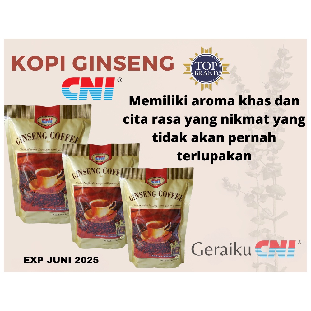 

HOT Product Kopi Ginseng CNI Pioneer Kopi Ginseng No 1 di Indonesia Original 