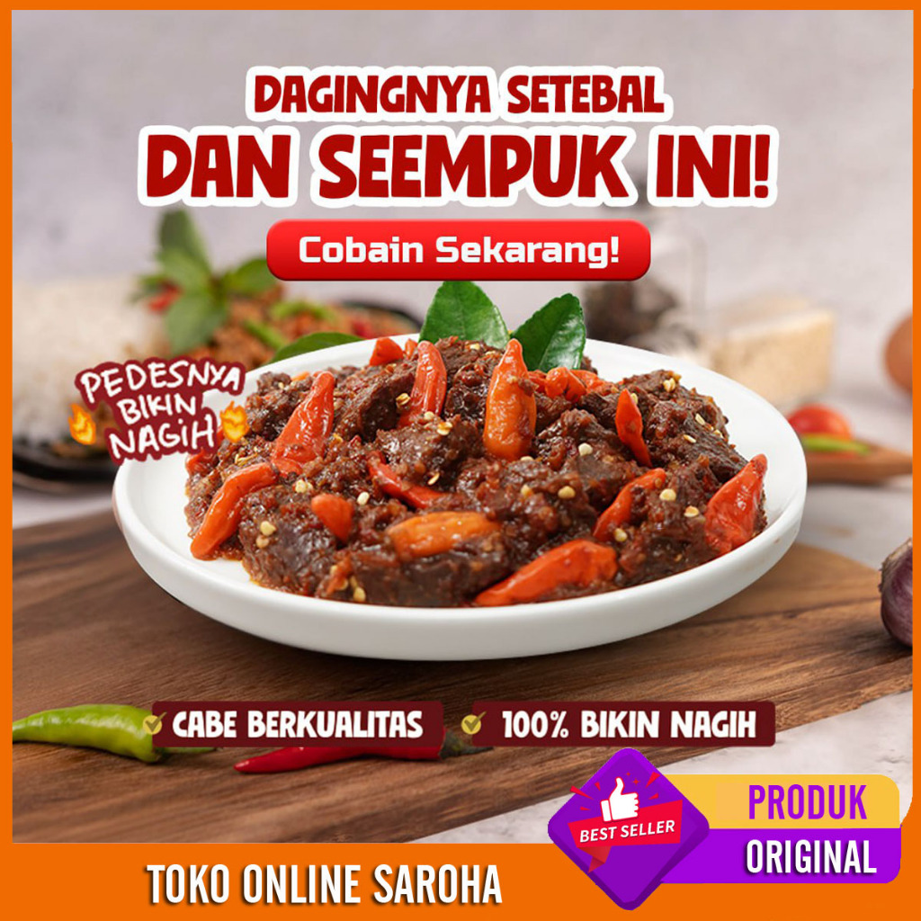 

Sambal Mak Pandawa Mercon Daging Sapi Premium