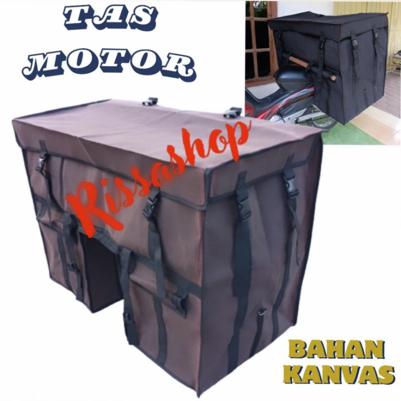 Tas Motor Kandek Kurir Kanvas Tingkat Super Jumbo