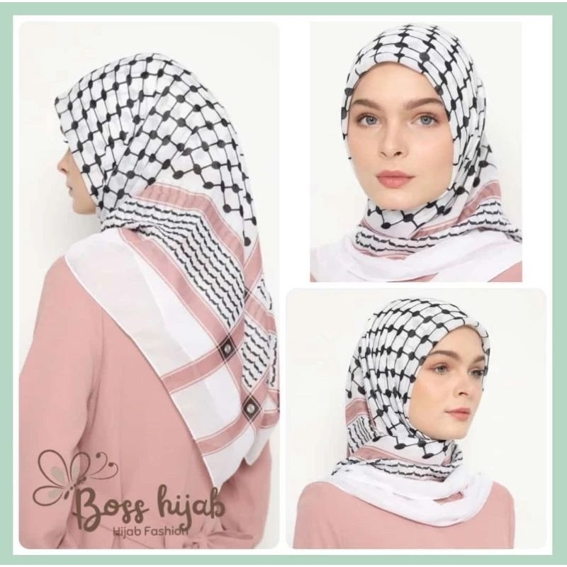 Kerudung Segiempat, Motif Sorban, Hijab palestina