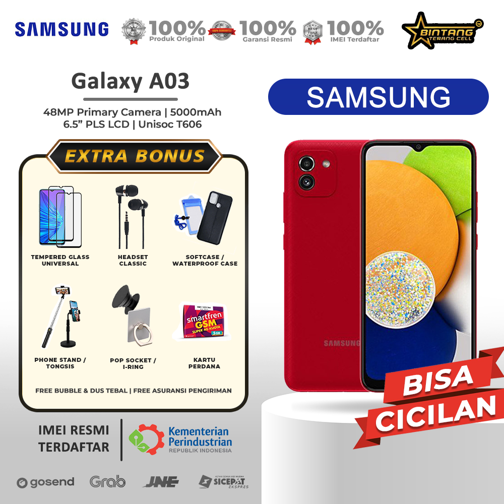 Samsung A03 Ram 4/64Gb Garansi Resmi