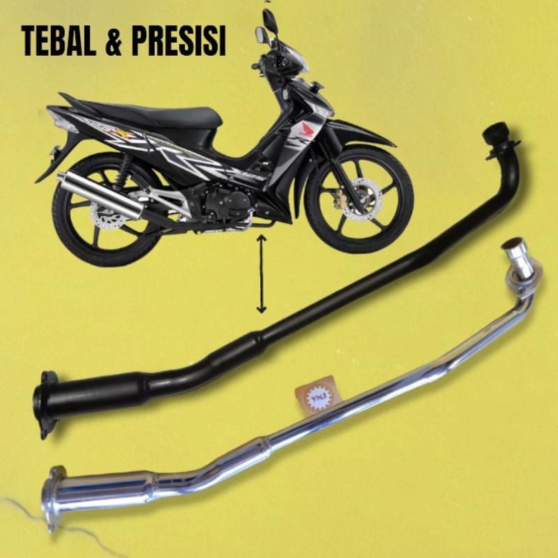 Leher Knalpot Supra x 125 Standar / Pipa Knalpot Supra X 125 Fi Standar Batman 2008 - 2013