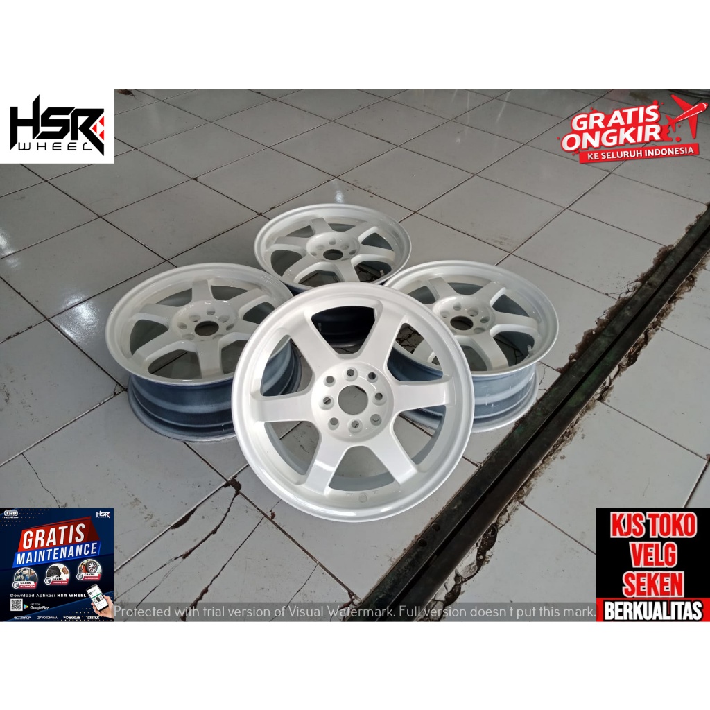 MENJUAL VELG RACING SECOND TERMURAH BERKUALITAS BUAT MOBIL YARIS VIOS NEW BRIO SATYA SIGRA CALYA SIR