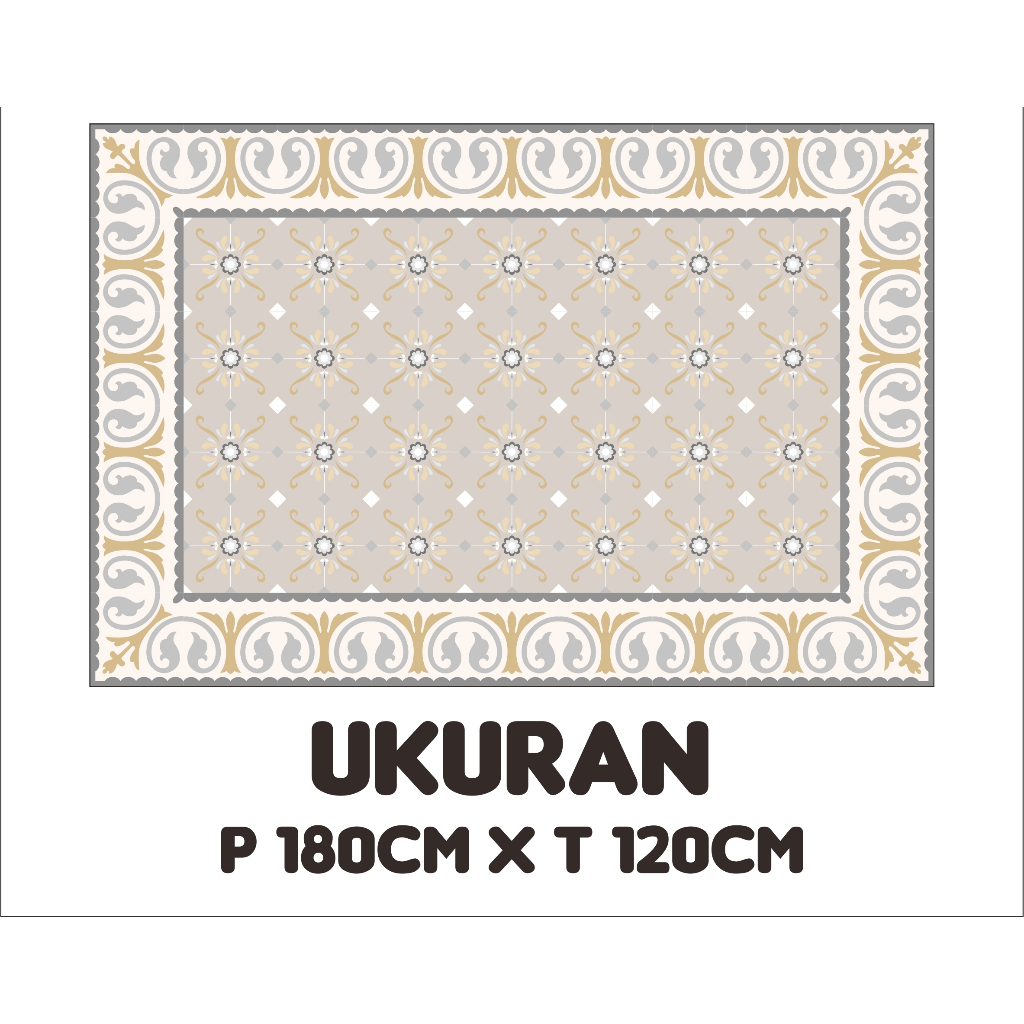 ST - Stiker Tegel Lantai Keramik Motif Frame 2