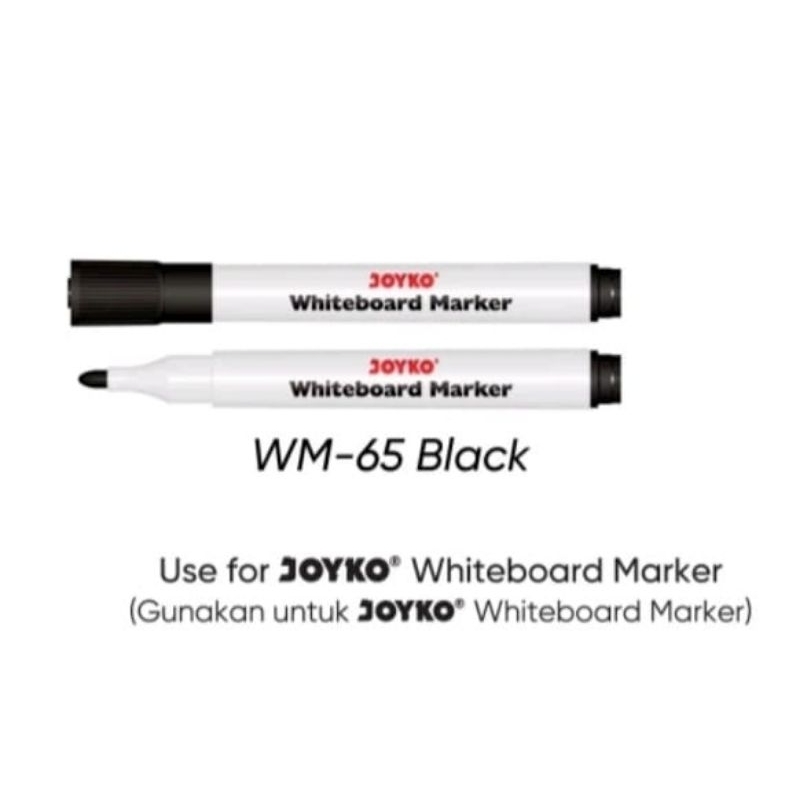 

Spidol Bisa Dihapus Hitam Joyko WM-65 Whiteboard Marker