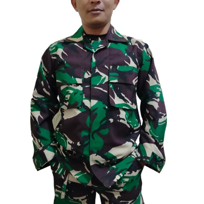 Seragam Pdl Tni Bahan Velbed Untuk Dinas Lapangan/Setelan Baju Velbed Woll Tni