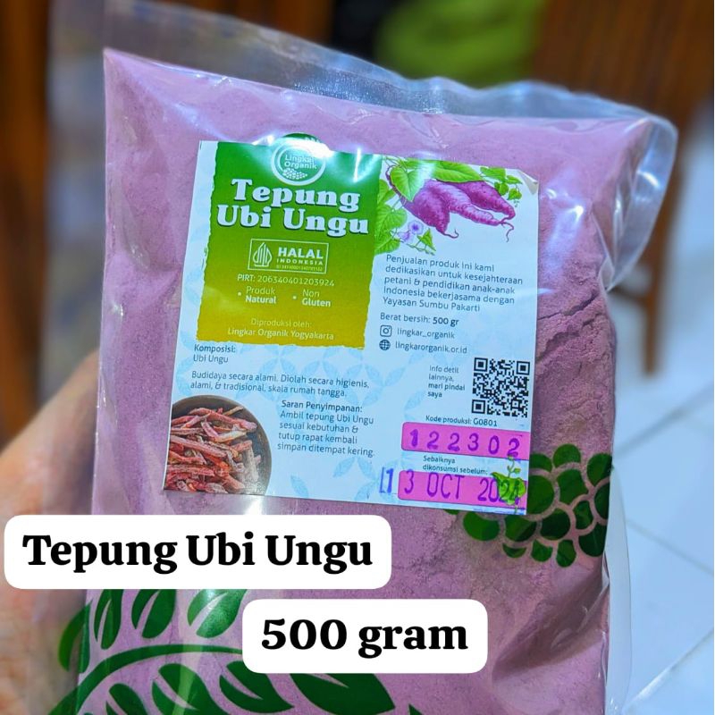 

Tepung Ubi Ungu Lingkar Organik Kemasan 500 gram - Gluten Free
