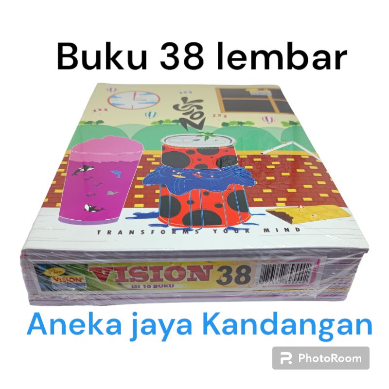 

Buku Tulis Vision 38 isi 10 buku (1 pack)
